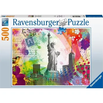 Puzzle Pohlednice z New Yorku – puzzle 500 dílků Ravensburger