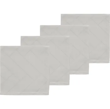 Papírový ubrousek Södahl, Ubrousky Tiles Damask světle šedé 4 ks - Formadore