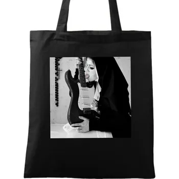 Bavlněná taška Rocková Modlitba (Barva: Černá)