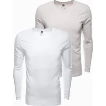 Pánská móda Pánská souprava triček s dlouhým rukávem V-NECK mix V8 Z41