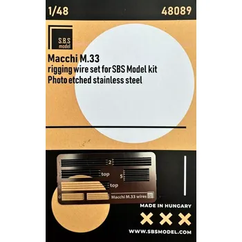 Plastikový model S.B.S model 1/48 Macchi M.33 - rigging wire PE set (SBS)