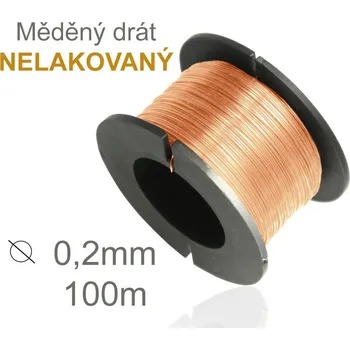 Hobby drát Český výrobek Drát 0,2mm nelakovaný