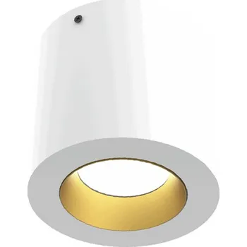 Illuxtron Přisazené válcové svítidlo Vector 100 Teplota chromatičnosti: 2700 Kelvinů, Barva vnější / barva vnitřní: Bílá / Zlatá, Úhel vyzařování: 80° 7B2A03615B02 Přisazené válcové svítidlo Vector 100