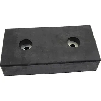 Gumový doraz na rampu s integrovanou ocelovou podložkou FLOMA T50CH - 50 x 25 x 10 cm (74550111) FLOMAT