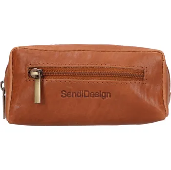Kožená klíčenka SendiDesign Marco - koňak