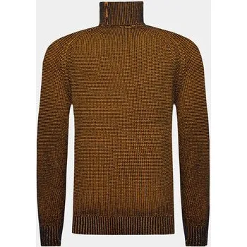 Dámský svetr INDICODE Rolák Alexavin 35-687 Hnědá Regular Fit XL