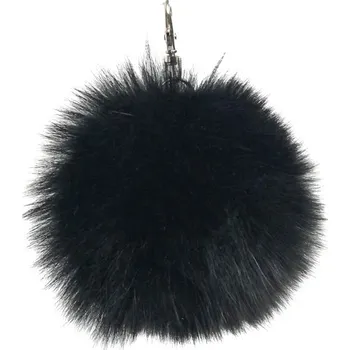 Přívěsek Dámský přívěsek v černé barvě z pravé kožešiny, VELIKOST UNI