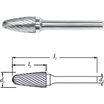 Fréza SGS 23700 (SF-42M) - Fréza technická SF-42M stromečkové s rádiusem pr. 3,0x12,7mm, stopka 3