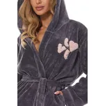 Dámský extra měkký župan L&L LOVE 2410 LV S-XL Velikost: L, Barva: Šedá