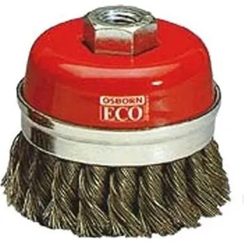 Drátěný kartáč Osborn 0008608154 - Kartáč hrncový drátěný pr. 100 mm, závit M14, copový ocelový drát 0,5 mm Perfect (ECO)
