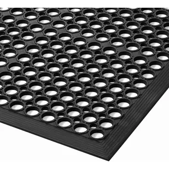 Černá gumová protiskluzová rohož Sanitop - 91 x 297 x 1,27 cm (81716206) FLOMAT