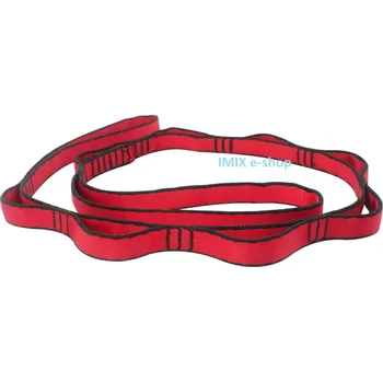 Prodlužující pás s oky na zaháknutí - červená, dvě velikosti Délka 110 cm