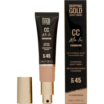 Make-up Dripping Gold Lehký hydratační make-up a CC krém SPF 45 Me In (CC Foundation) 32 ml 4.5 Warm Beige + 2 měsíce na vrácení zboží