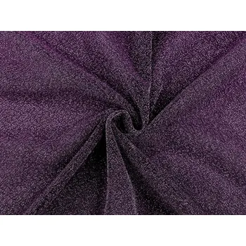 Úplet s lurexem jemný METRÁŽ - 4 fialová