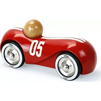 autíčko Vilac dřevěné závodní auto Streamline vintage červené