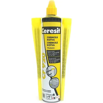 Lepící sada Ceresit CF 920 - chemická kotva 300ml (Dvousložková chemická malta pro rychlé a snadné kotvení.)