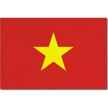 Vlajka Pelisport Vietnamská vlajka tištěná 6 x 4 cm