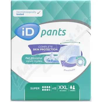 Jednorázový oděv iD Pants Bariatric XXL Super plenkové kalhotky navlékací 12 ks