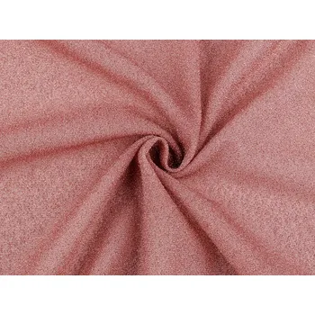 Úplet s lurexem jemný METRÁŽ - 3 pudrová