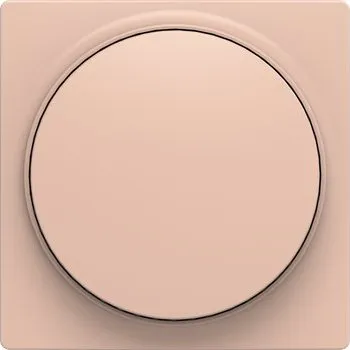 vypínač a zásuvka ABB Zoni Kryt stmívače s otočným ovládáním s upevňovací maticí pudrová