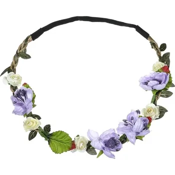 Čelenka Květinová čelenka Světle fialová