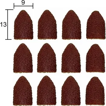 Brusný kotouč Proxxon 28989 - Brusná pouzdra, prstýnky kuželové pr. 9x13mm zr 80+150 - sada 5+5