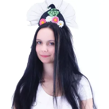 RAPPA čelenka čarodějnice s kytičkami pro