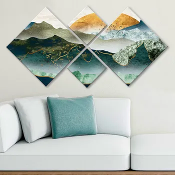 Obraz ASIR Obraz MDF Krajina 4 ks