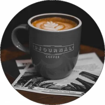 Jedlá dekorace na dort Jedlý papír hrneček s kávou 19,5 cm