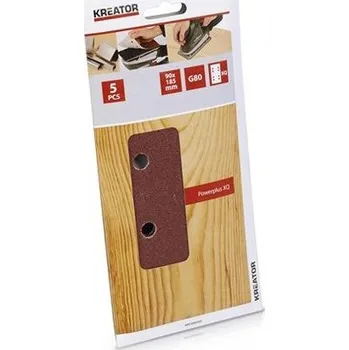 Brusný papír Sady brusných papírů na dřevo, 90 x 185 mm, Kreator - G120