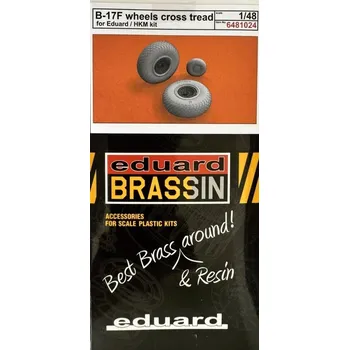 Plastikový model BRASSIN 1/48 B-17F wheels cross tread (EDU)