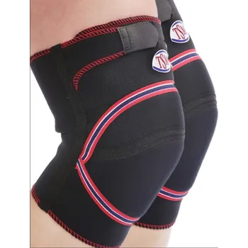 Fotbalový chránič Bandáž na koleno TSM KNIEBANDAGE MIT POLSTER, LANG, KEVLAR® (PAAR) 35532-schwarz Velikost XXL