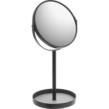 Zrcadlo Černé kovové kosmetické zrcadlo Yamazaki Tower 33 cm