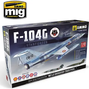 Plastikový model AMMO by Mig Jimenez 1/48 F-104G Starfighter - Spanish, Canadian, Italian, Greek, Norwegian, Turkish versions