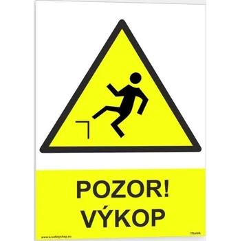 Traiva s.r.o. Pozor výkop Verze: Samolepka 210 x 297 mm (A4) tl. 0.1 mm - Kód: 00399