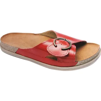 Dámská zdravotní obuv Dámské pantofle Medistyle Malaga 3M-I15, červené 38