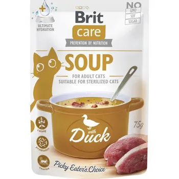 Krmivo pro kočku Brit Care Cat Soup With Duck 15x75g