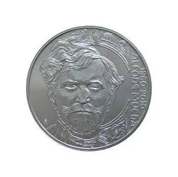 2010 - Pamětní stříbrná mince Alfons Mucha, Proof