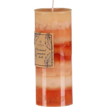 Svíčka Autronic Svíčka aromatická - skořice a pomeranč, parafín, oranžové odstíny. - SVW1401 OR