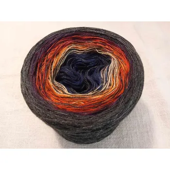 Příze Temná krása mini 3-nitka 500m (Duhové klubko Temná krása)