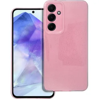 Pouzdro na mobilní telefon OEM Pouzdro CLEAR CASE 2mm BLINK SAMSUNG Galaxy A55 5G růžové