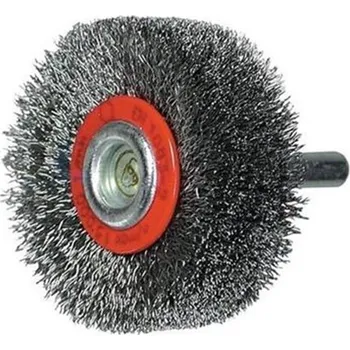 Drátěný kartáč Osborn 0002506132 - Kartáč drátěný kotoučový pr. 70 mm, šíře 18 mm, stopka pr. 6 mm, zvlněný ocelový drát pr. 0,15 mm, Superior