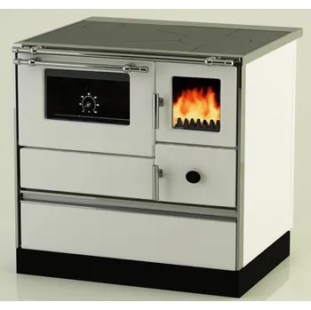 Sporák na tuhá paliva Sporák na tuhá paliva AlfaPlam ALFA 70 DOMINANT bílý - levý