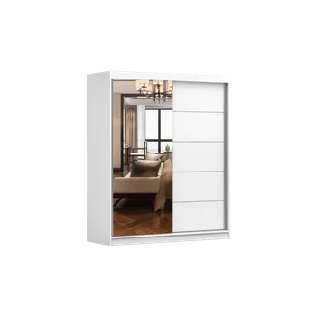 Šatní skříň IDZ Šatní skříň BONO 05, 160 cm Barva dřeva: Bílá