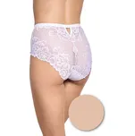 Krajkové kalhotky s vysokým pasem Gabidar 201 S-2XL Velikost: XL, Barva: Béžová