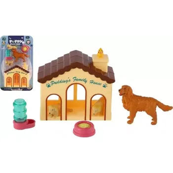 Figurka Teddies Pejskové s domečkem