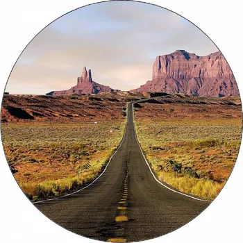 Jedlá dekorace na dort Jedlý papír Route 66 v USA 19,5 cm