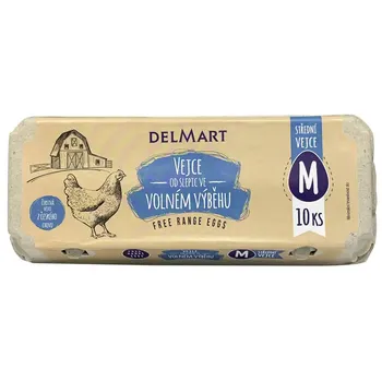 Delmart Vejce z volného výběhu M 10 ks vejce Delmart Vejce z volného výběhu M 10 ks