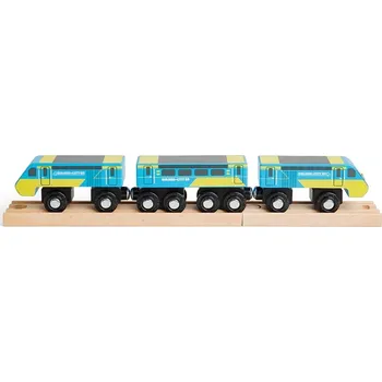 Vláček a vláčkodráha Bigjigs Rail dřevěný vlak Intercity 125