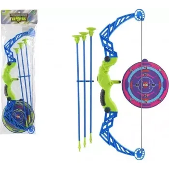 Teddies Luk 57cm + šípy s přísavkami plast 3ks + terč v sáčku